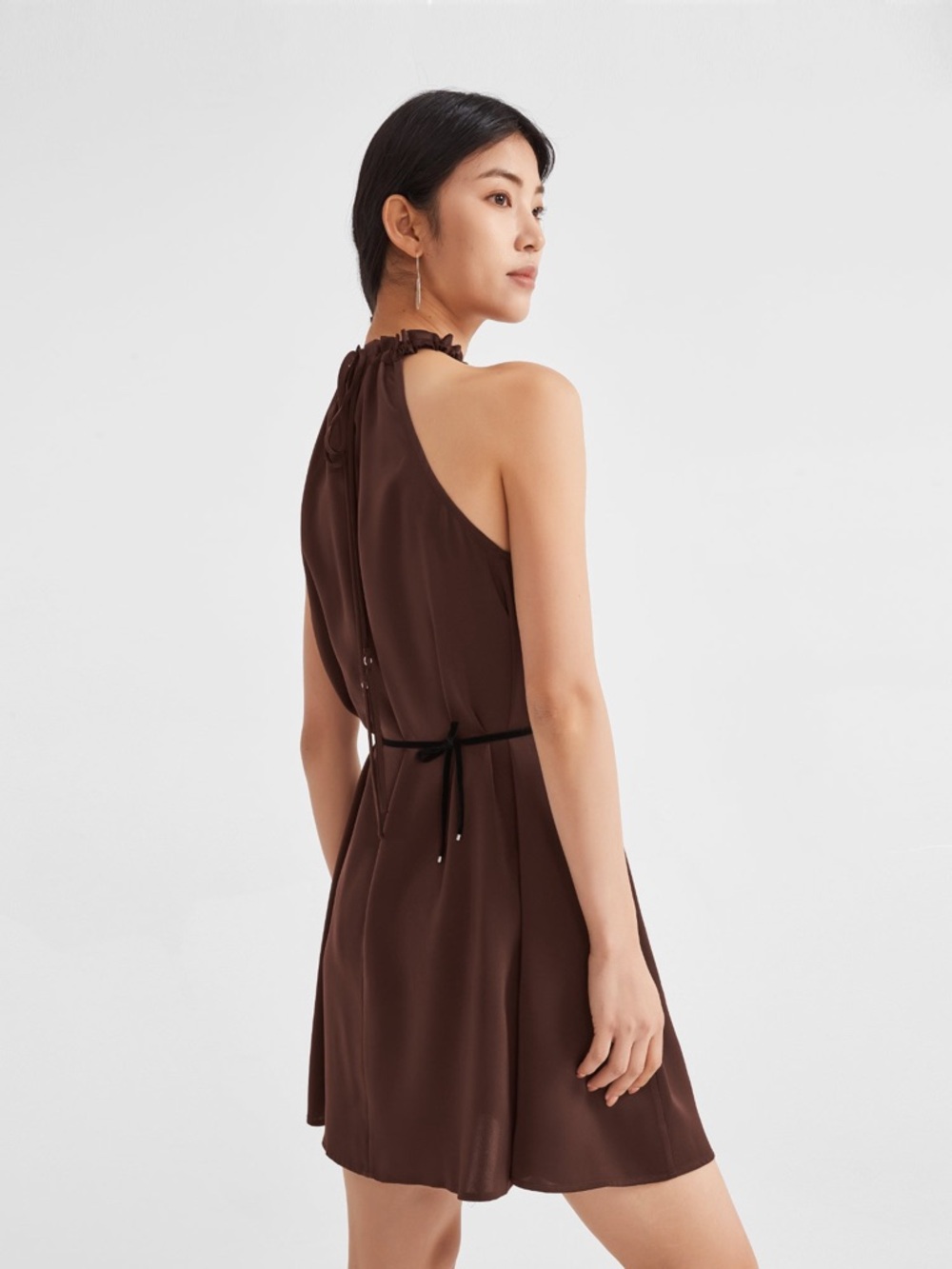 Supesu Rosa Halter Neck Mini Dress - Picture 2 of 13